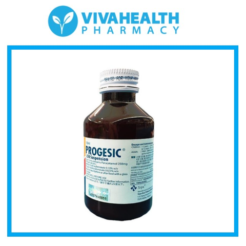 Progesic [Paracetamol] 250mg/5mL, 100mL