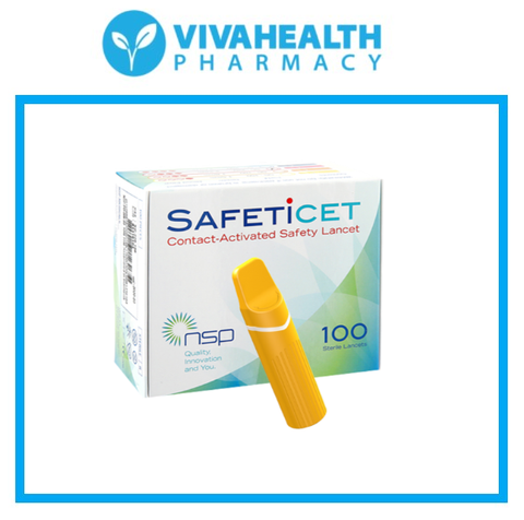 Safeticet Lancets - Orange, 23G 100s